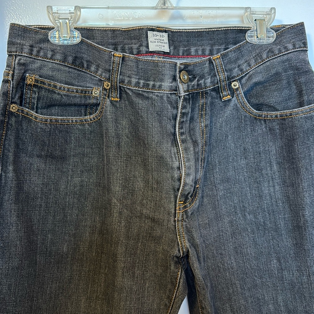 J Crew Vintage slim straight 33x32 black